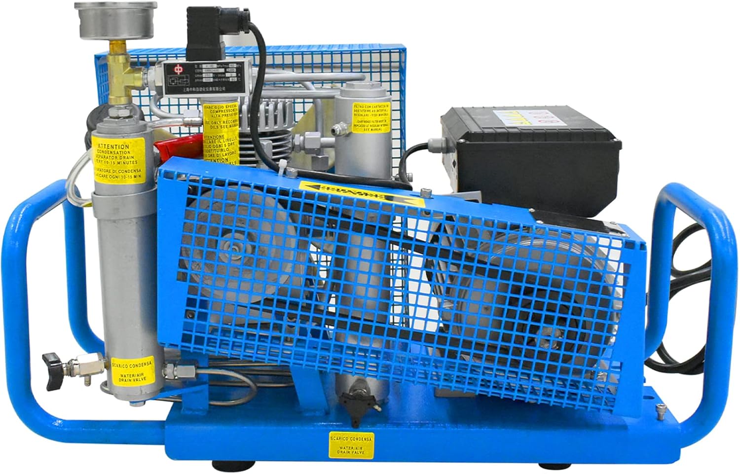 TUXING 4500Psi/300Bar Pcp Air Compressor, Diving Scuba Tank Air Compressor, High Pressure Diving Compressor for Scuba Tank/PCP Rifle/Paintball Air Gun Filling Station