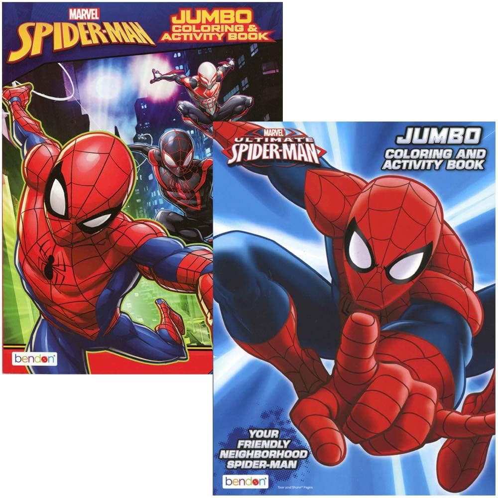 Spider-man Coloring & Activity Book Set 2 Books