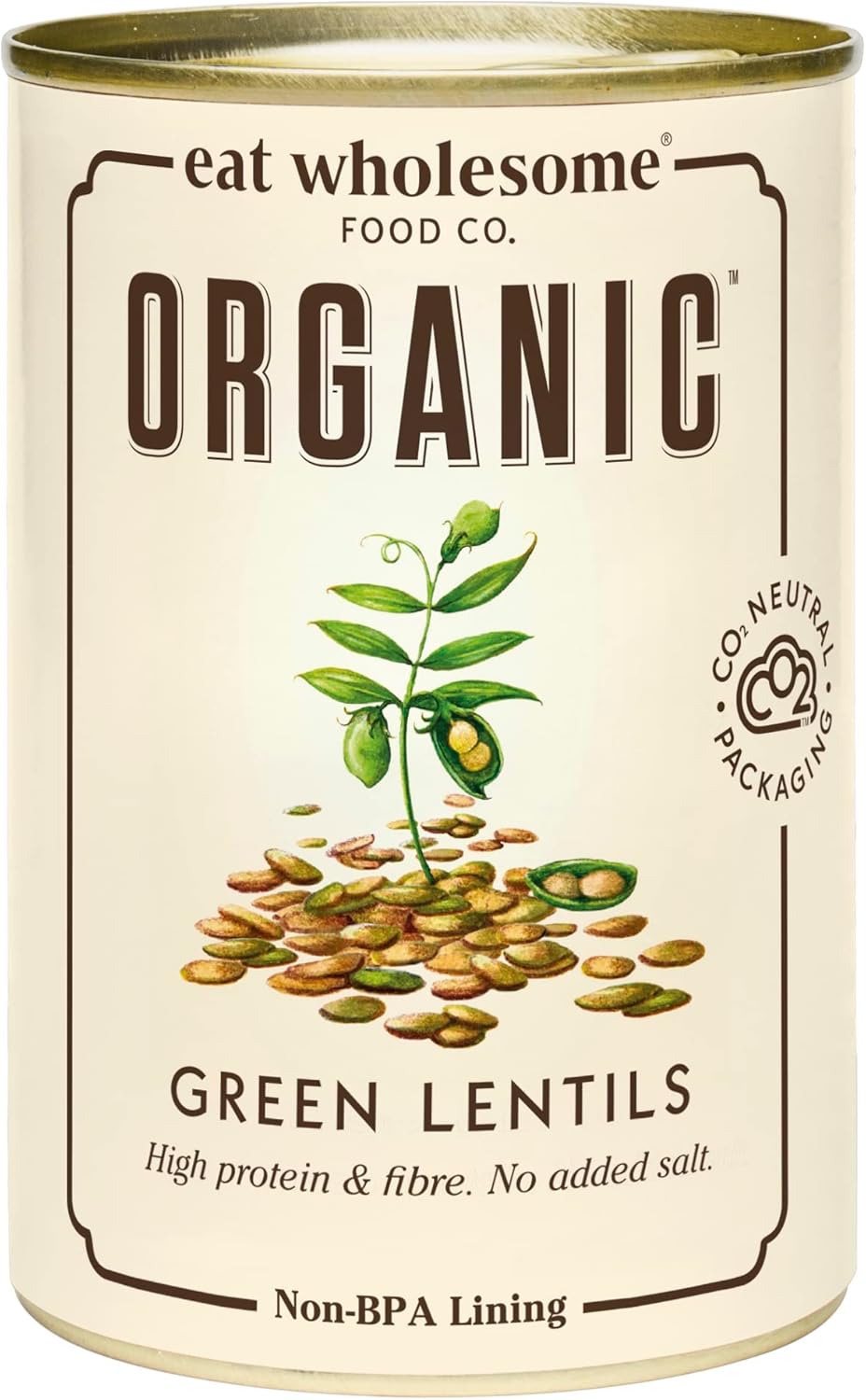 Eat Wholesome Organic Green Lentils 400g (Pack of 12)