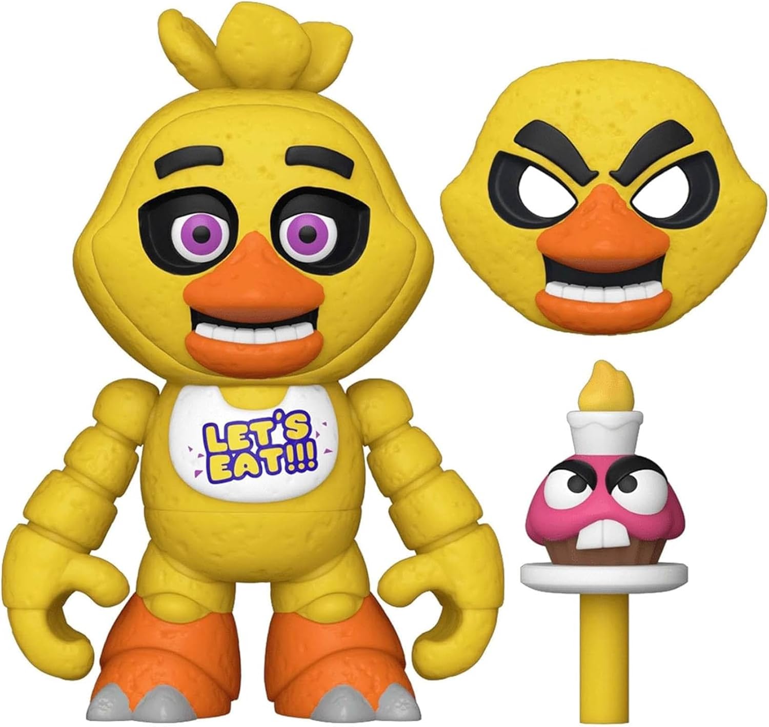 Five Nights at Freddy's Snaps! Snap & Swap Figure, Playset, Chica with Storage Room, Overseas Game, Horror App, Western Game, FNAF CHICA