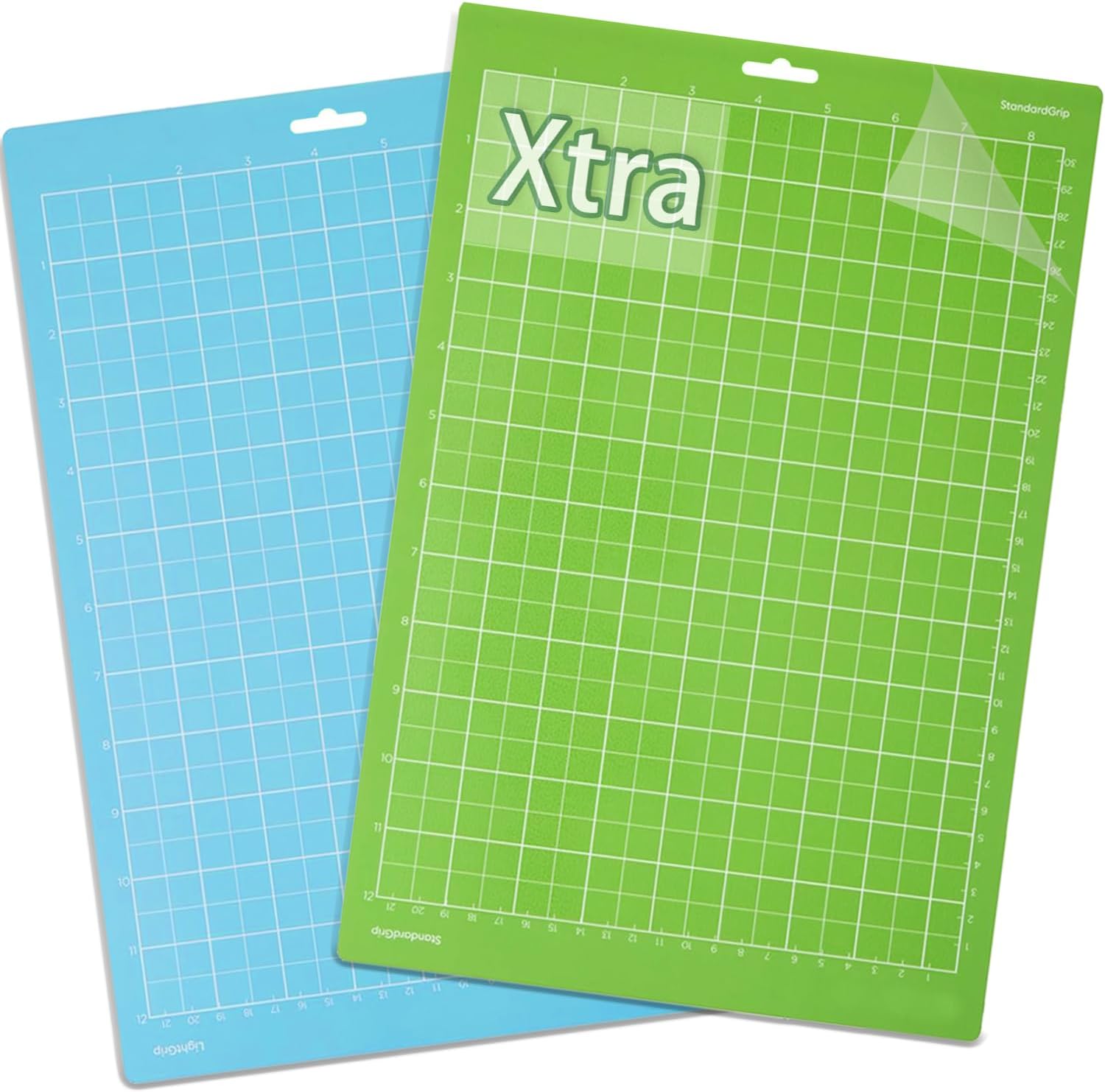 LOPASA Cutting Mat for Cricut Joy Xtra, 8.5x12 Standard Grip & Light Grip Adhesive Cutting Mats Set, Joy Extra Accessories and Supplies(2 Sheets)