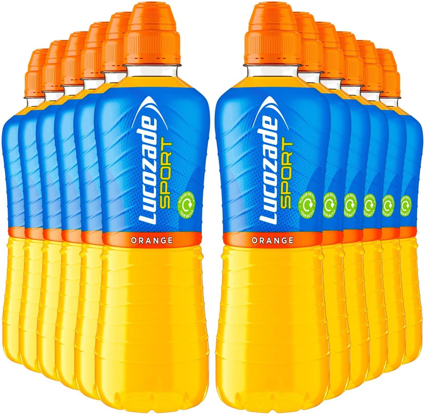 Lucozade Sport Body Fuel - Orange 12x500ml| Isotonic sports drink, with Electrolytes and Vitamin B3 | Still | Bursting with Flavour - Packaging May Vary