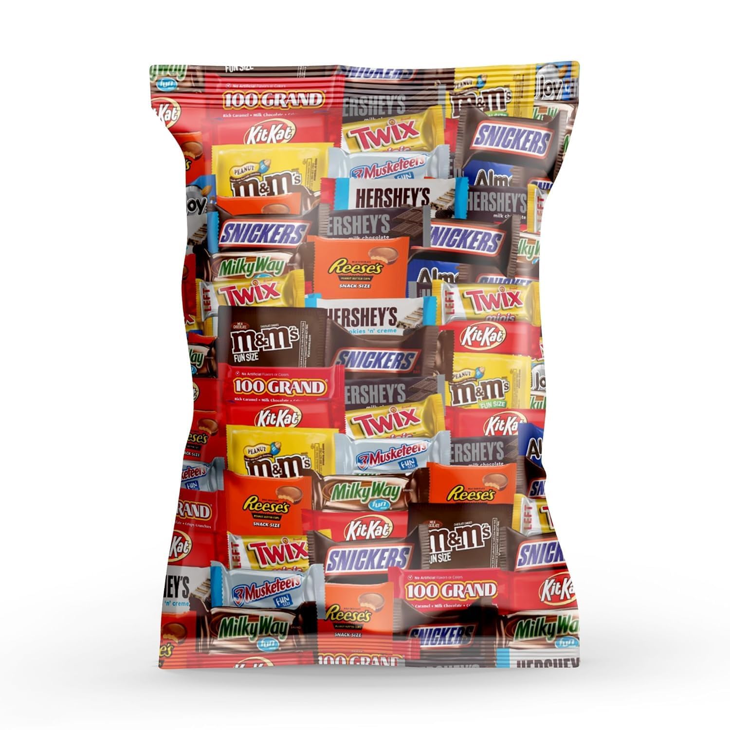 Bulk Variety Pack of Fun Size Chocolate Candy - Individually Wrapped Chocolate Mix for Parties, Gift Bags, and Everyday Treats (4 LB)