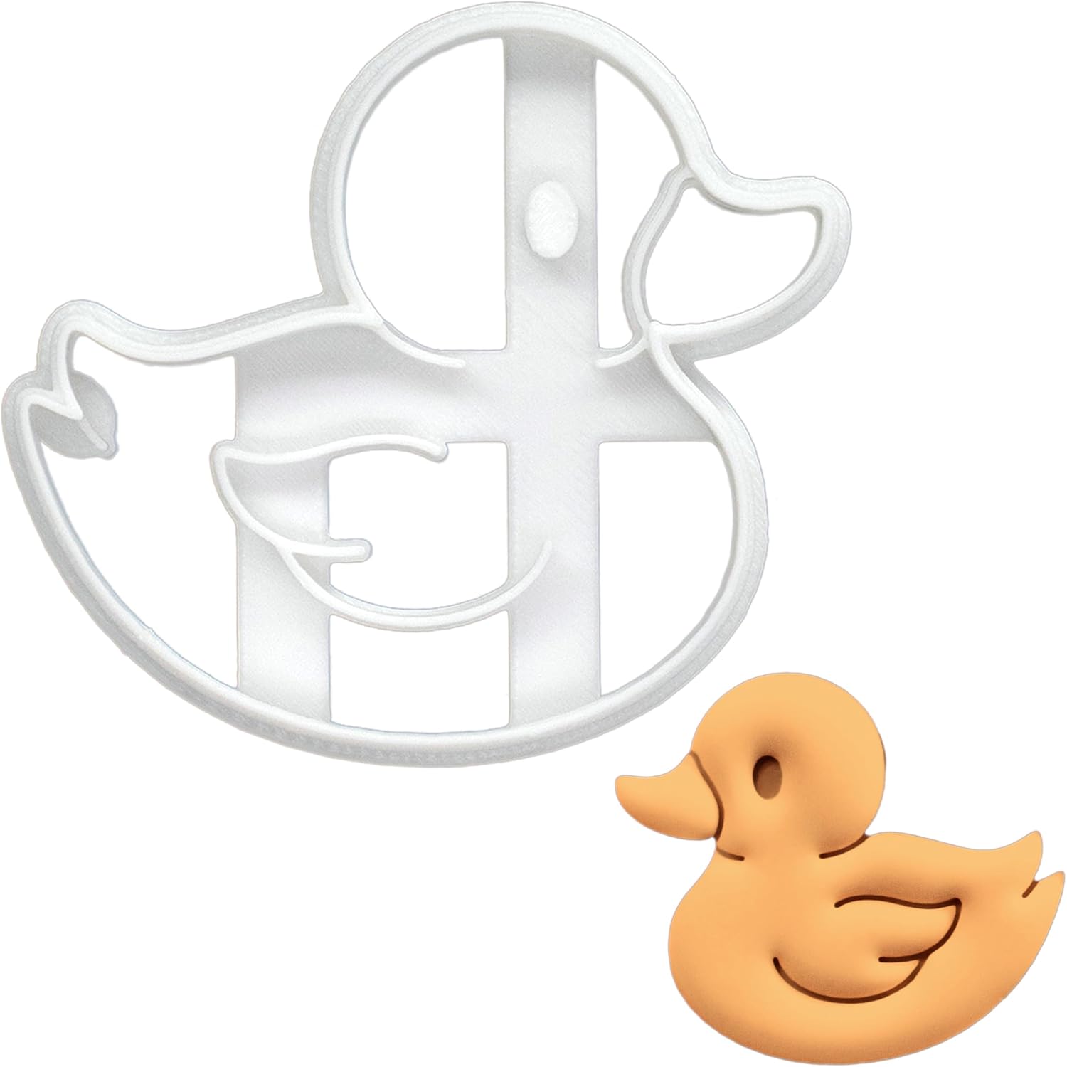 BAKERLOGY Baby Duck Cookie Cutter - Detailed Biscuit Cutter Design for Baking and Crafts, Ideal on Fondant, Dough, Clay