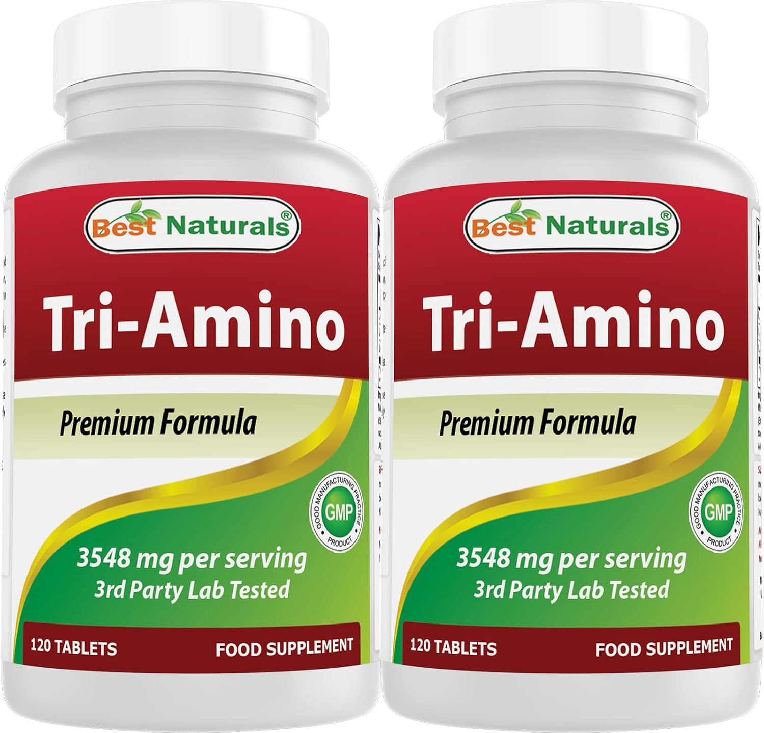 Best Naturals Tri-Amino with L-Arginine, L-Ornithine, L-Lysine 120 Tablets (120 Count (Pack of 2))