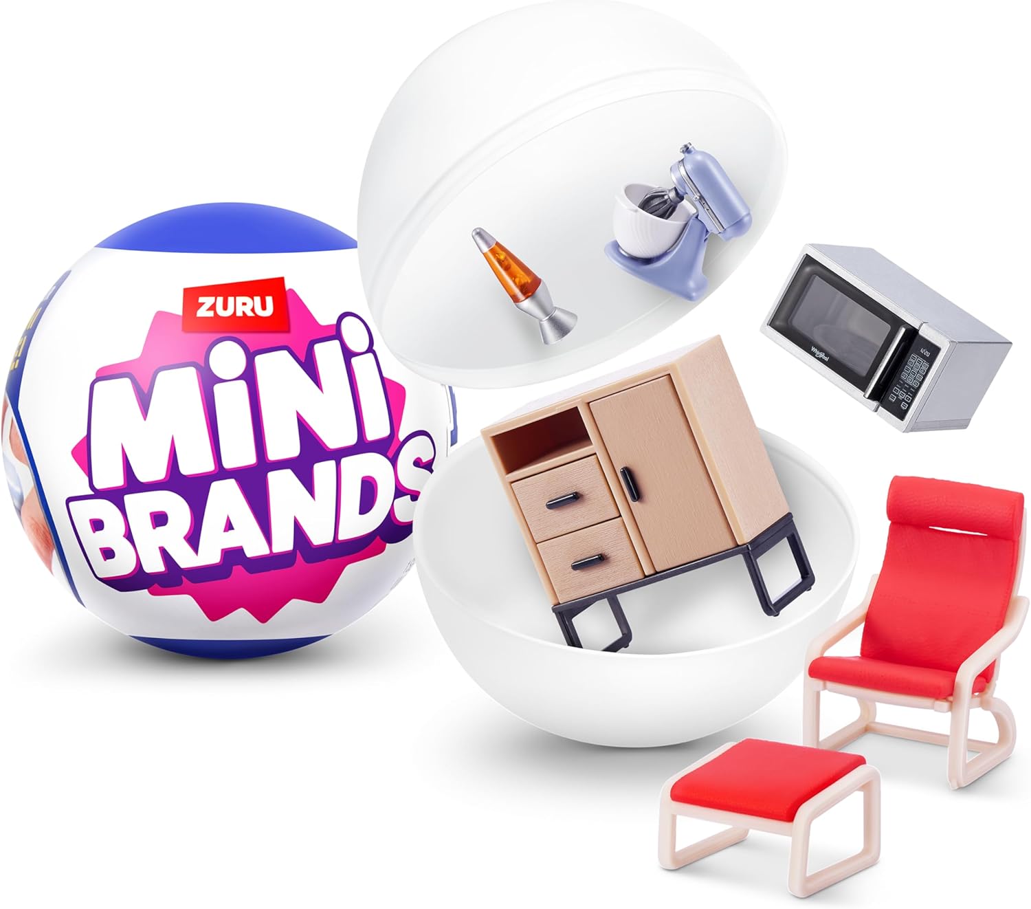 Mini Brands Home capsule by ZURU, Surprise Home with Collectible Minis, Blind Packaging, Home Themed Collectibles (1 Capsule)