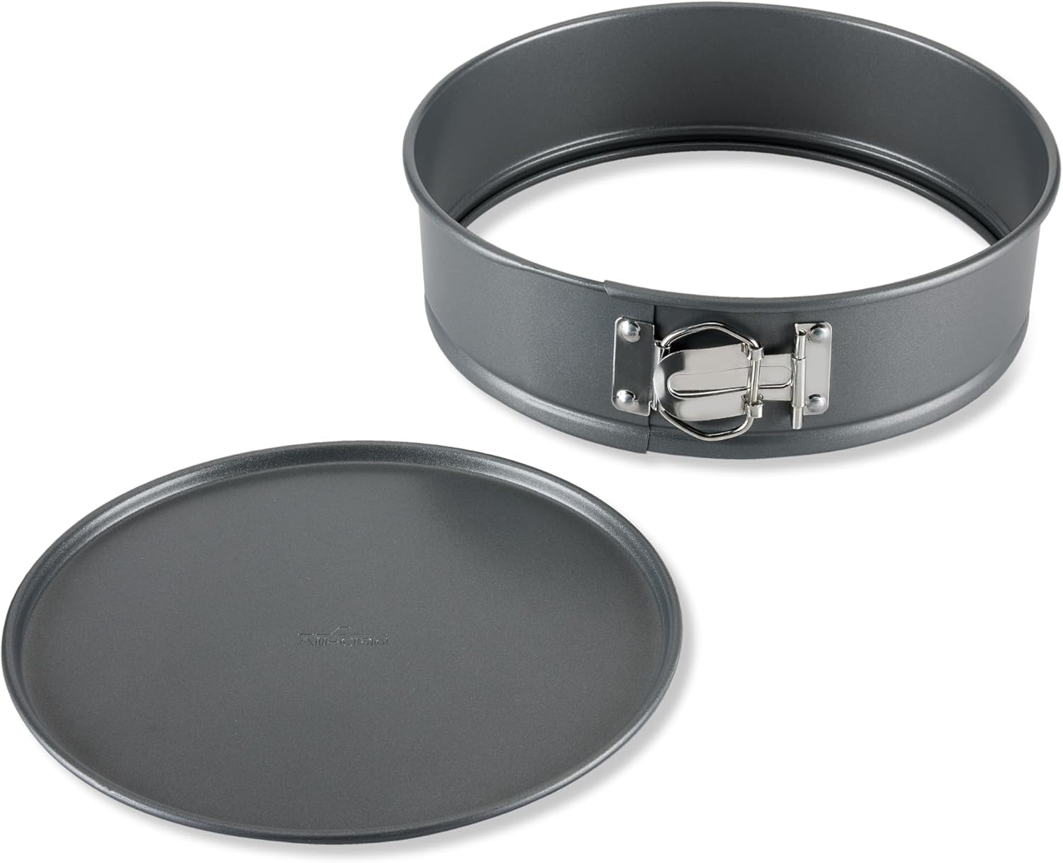 All-Clad Springform Pan 9 inch with Removable Bottom, Nonstick Pro-Release Bakeware, Professional Spring Form and Cheesecake Baking Mold, Durable Ceramic-Reinforced Non stick Coating, Grey