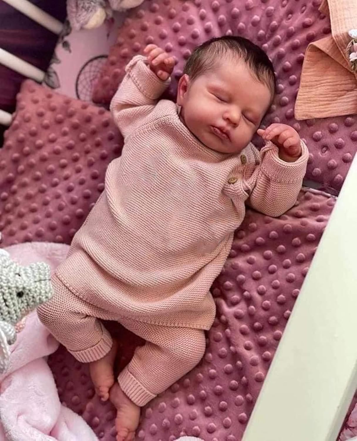 Zero pam Reborn Baby Dolls Realistic Baby Age 3+ Doll,48 CM Reborn Dolls Silicone Full Body,Lifelike Sleeping Baby Dolls Anatomically Correct Girl Doll, Real Life Newborn Dolls