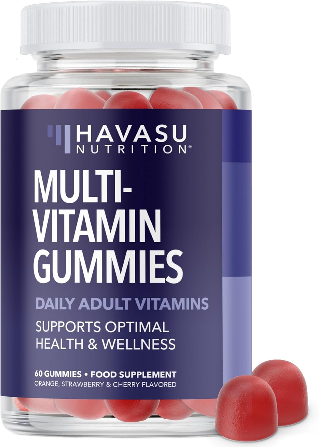 Multivitamin Gummies for Women & Men | Packed with Daily Vitamins and Minerals | with Vitamin C, D, Zinc | Multi Vitamins and Minerals Supplements | 60 Gluten-Free, Fruit Flavored Vitamin Gummies
