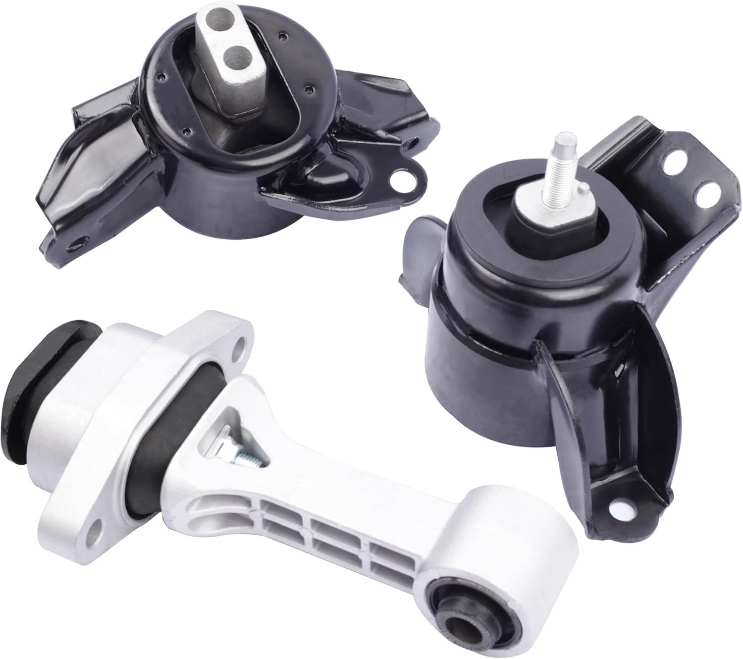 Engine Motor & Transmission Mount Compatible with 2014 2015 2016 2017 2018 2019 kia Soul 1.6L 2.0L L4 3-Piece Set Replace OE：A71065 A71093 A71067