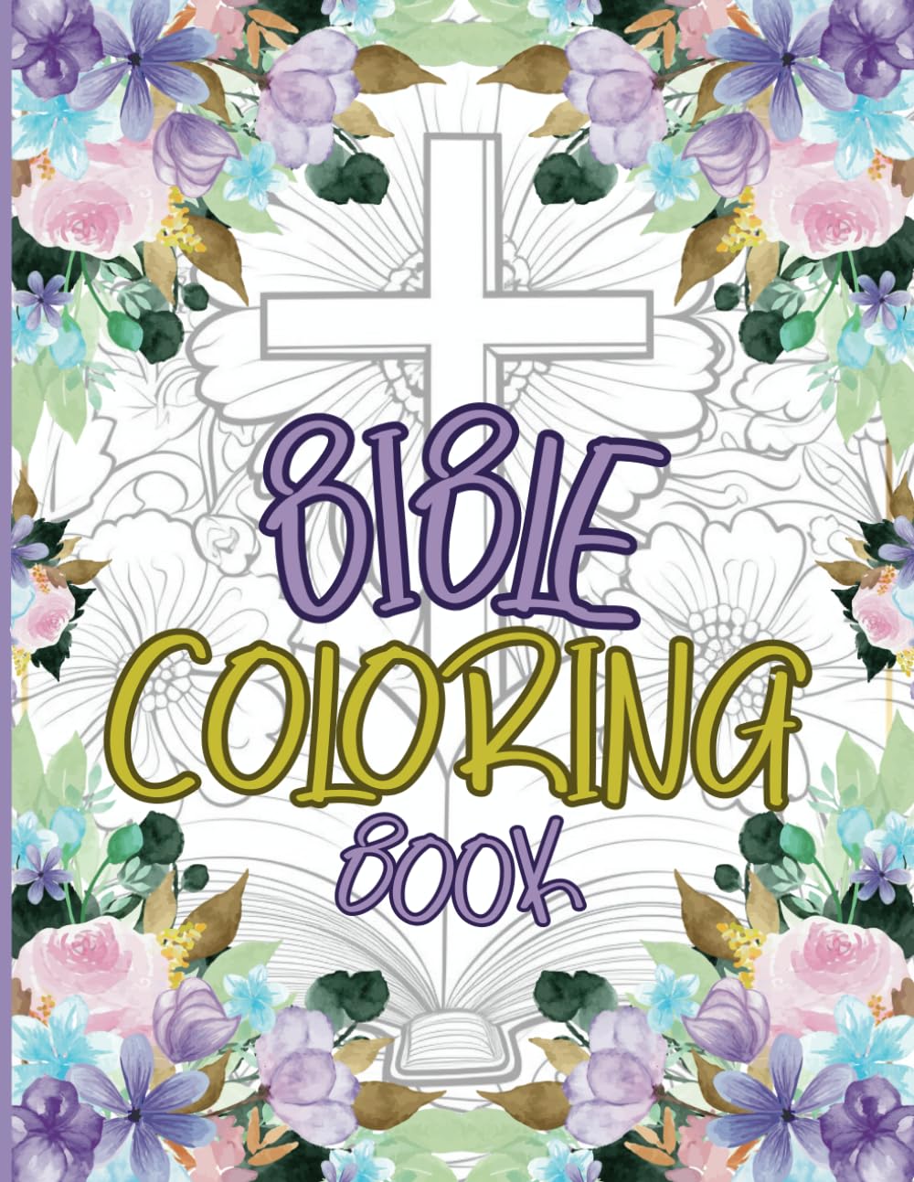 Bible coloring book for adults: 50 relaxing images to color - religious gift