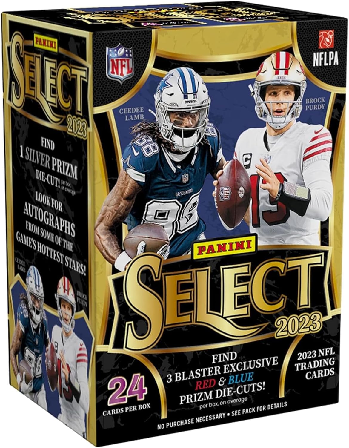 2023 Panini Select Football 6-Pack Blaster Trading Card Box (Red & Blue Prizms!)