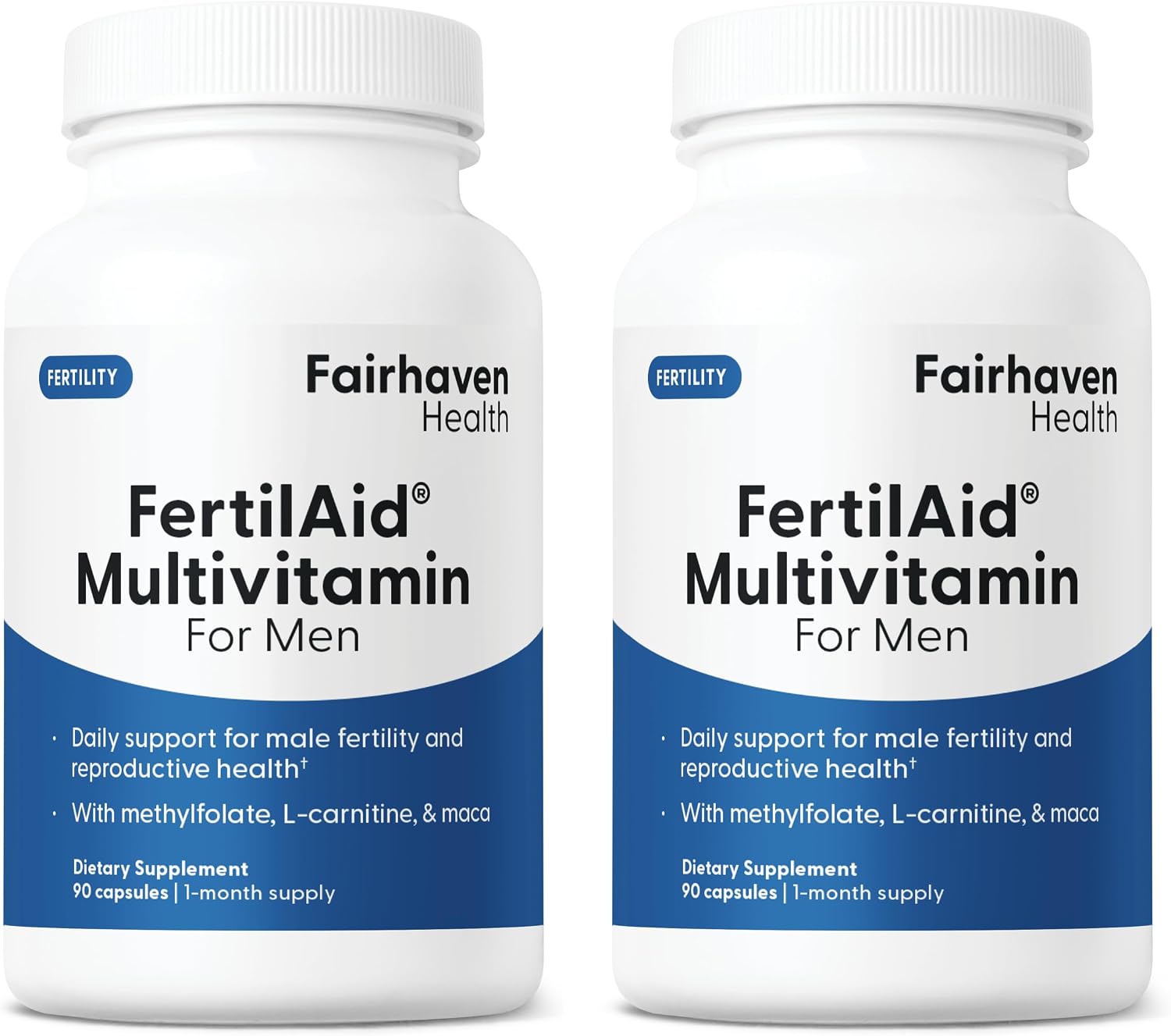 Fairhaven Health FertilAid - Fertility Supplements for Men, 2 Bottles