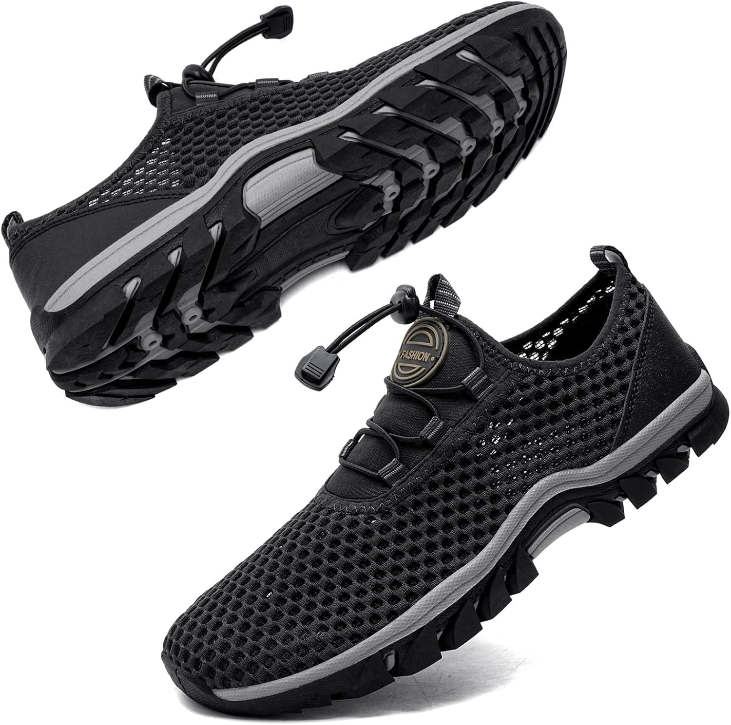 Water Shoes Men Outdoor Hiking Shoes Quick Drying Beach Aqua Shoes Men's Amphibious Water Shoes Summer Non-Slip Quick Drying Water Sandals River Shoes