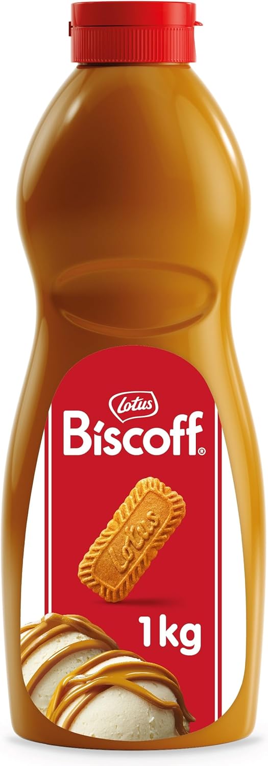 Biscoff - Sweet Spread Topping - Caramelised biscuit flavor - Vegan - No colours or added flavours - 1L, Packaging May Vary