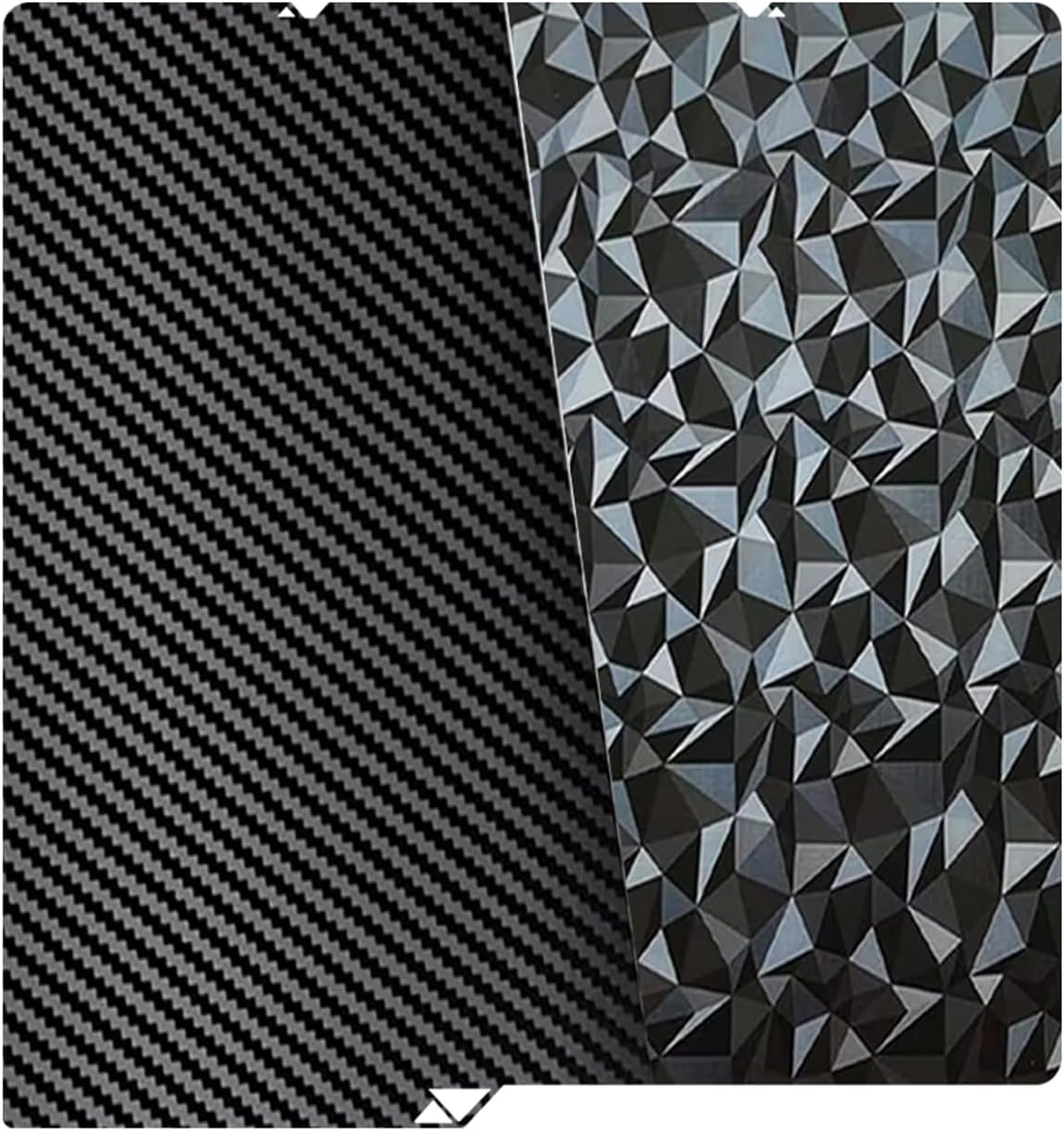 Double-sided printing PEI Heatingbed PEO-PET 3D printer Kobra S1 heated bed, carbon fiber + small diamond pla plate, 264x276mm textured spring steel print bed for Anycubic Cobra S1/Kobra S1 Combo