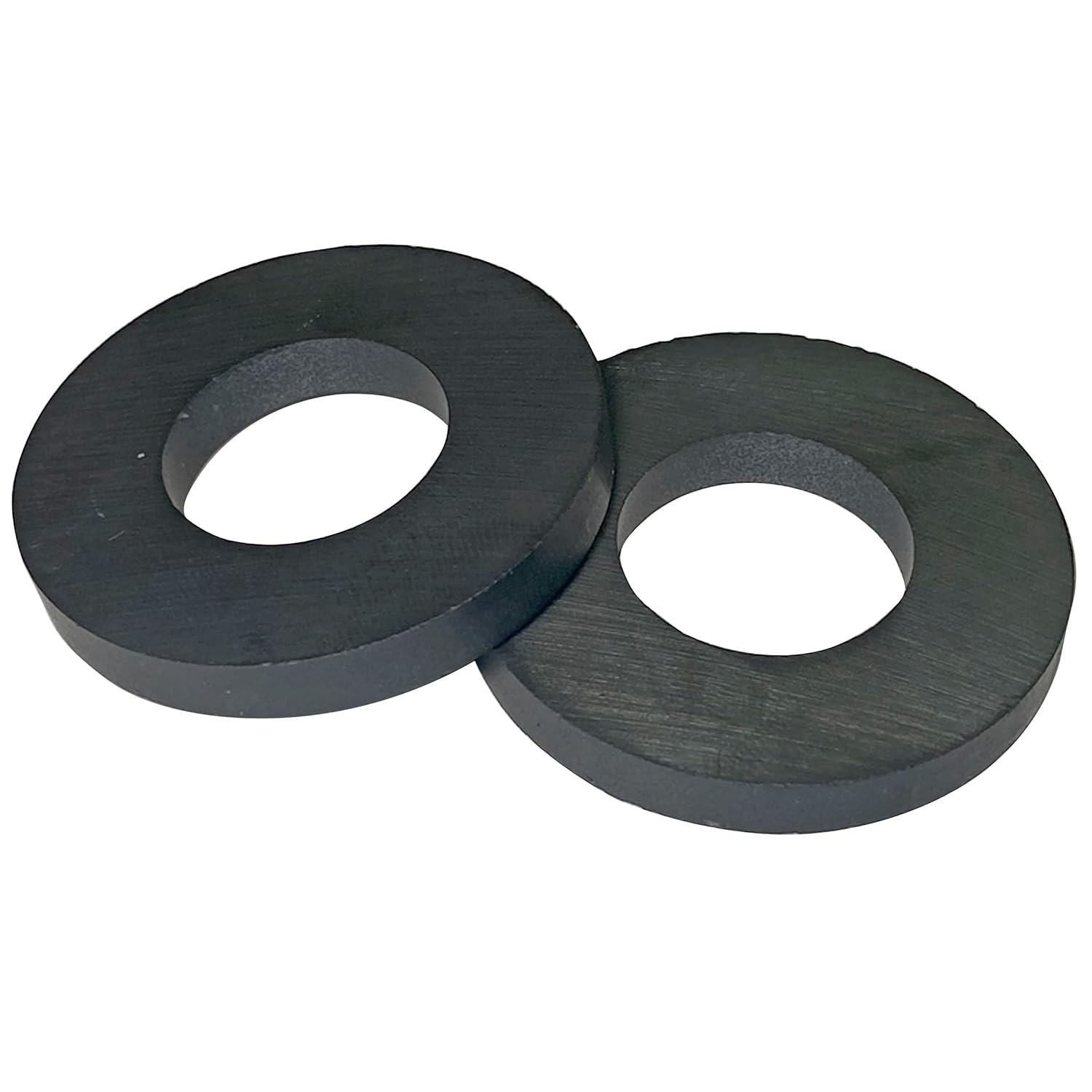 Master Magnetics Ceramic Ring Magnets - 1.75" Outer Diameter, 0.865" Inner Diameter, 0.225" Thick, Pack of 2, 07288