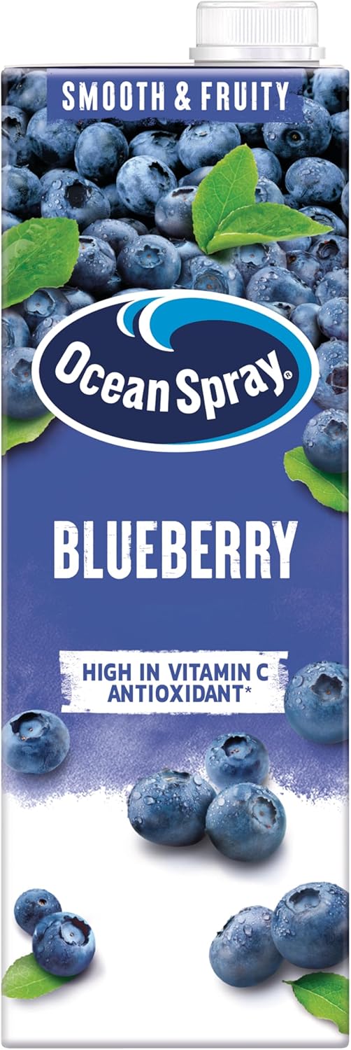 Ocean Spray Blueberry Juice Drink - 1L - Rich in Vitamin C - Naturally Sweetened Fruit Juice - High in Antioxidants - No Artificial Colours or Flavours