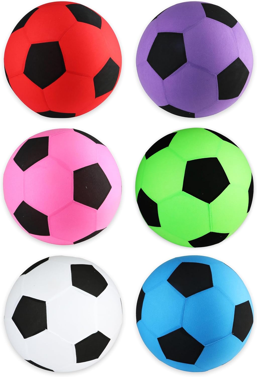 HENBRANDT Mega Football 45cm - 6 Assorted Colours - Large Outdoor Sports Toy, Inflatable Beach Ball, Kids Football, Garden Party Accessories