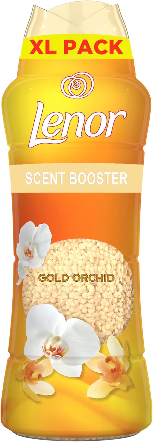 Lenor Laundry Perfume Scent Booster 495g, Gold Orchid, Non-stop Freshness Up To 12 Weeks In Storage