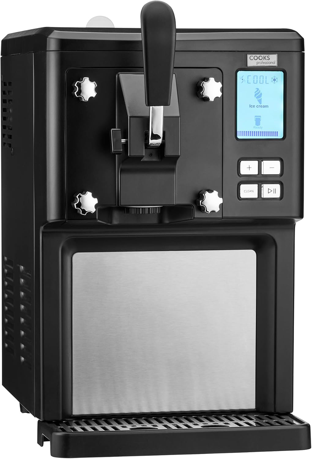 Cooks Professional Luxury Soft Serve Ice Cream Maker | 1.5L | Self-Cooling Compressor | Auto Cleaning | Digital Display | Perfect for Whippy Sundaes & Desserts | Easy to Use for Home Treats