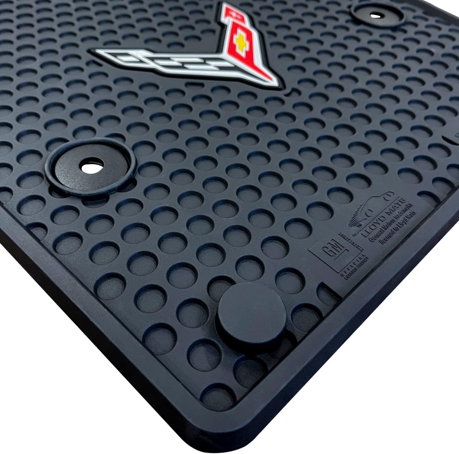 Lloyd Mats Custom-Fit All-Weather Rubber Floor Mats for Corvette C8 2020-ON 2Pc Fronts