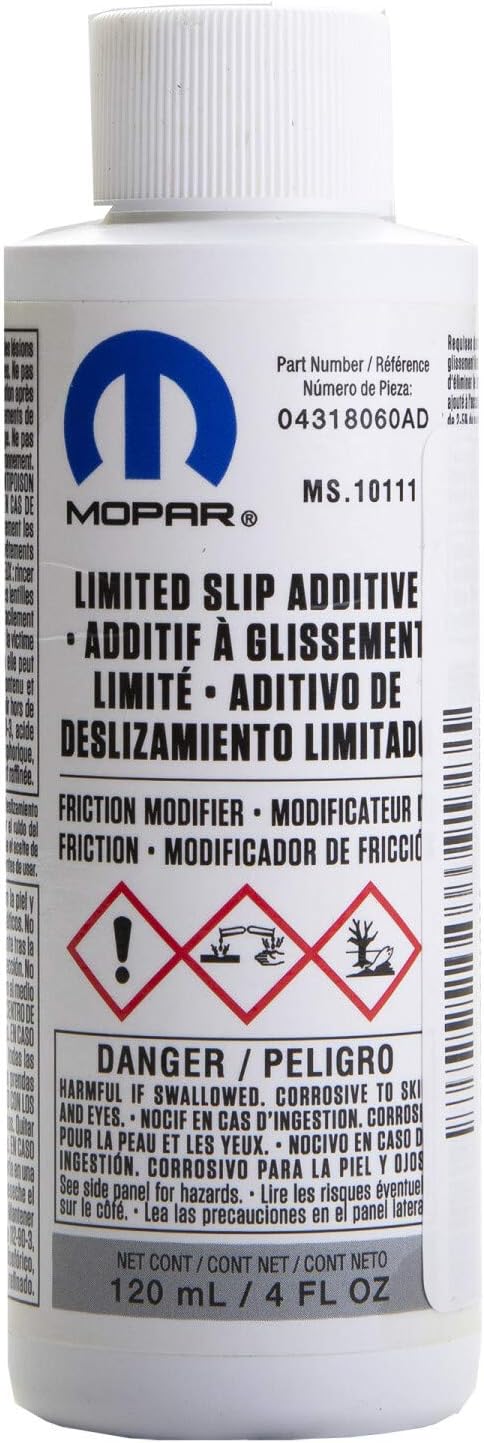 Genuine Mopar Fluid 4318060AB Limited Slip Additive - 4 oz. Bottle