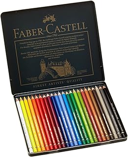 Faber-Castell 24 Piece Polychromous Colored Pencil Set in Metal Tin