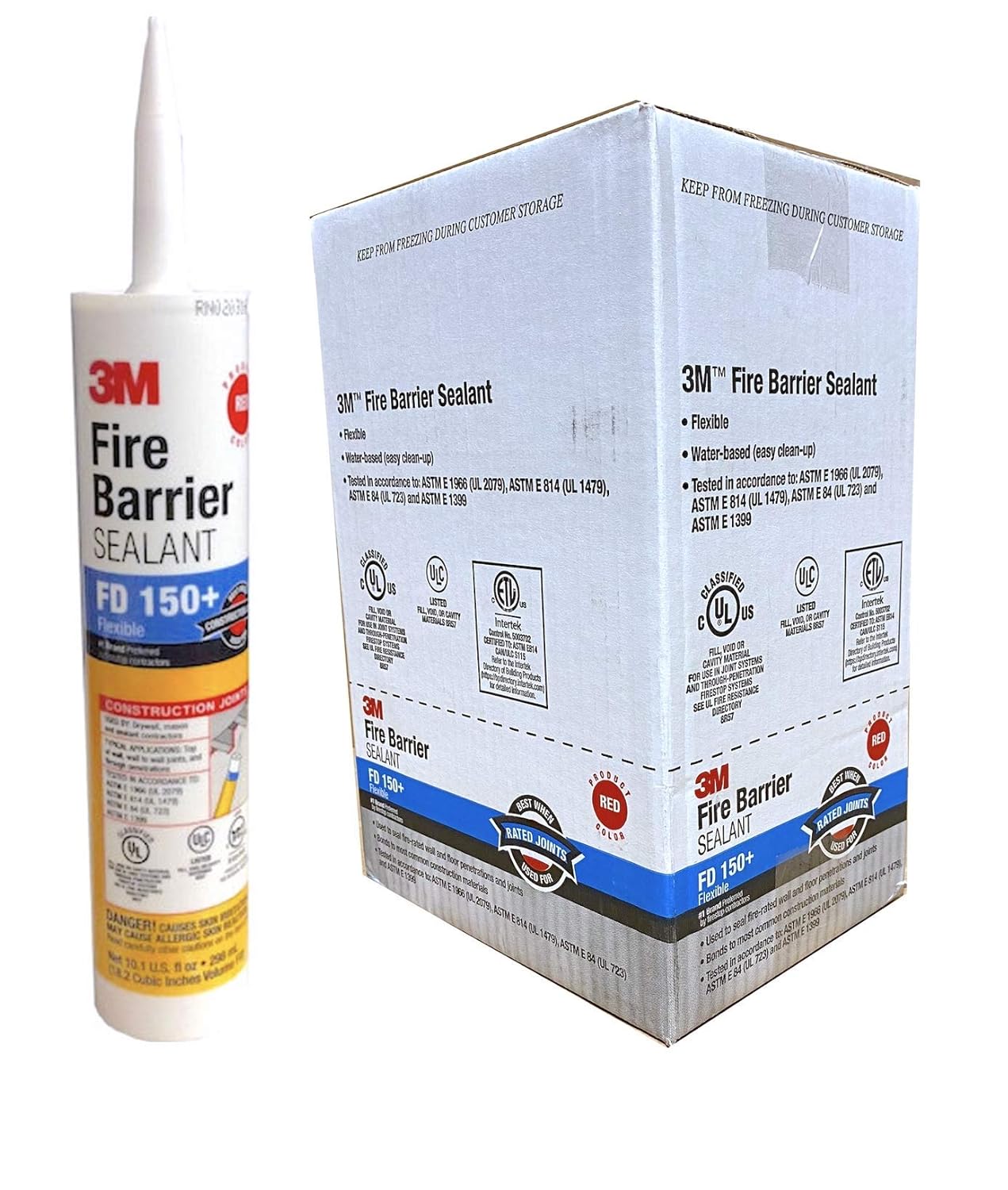 3M Fire Barrier Sealant FD 150+, Red, 10.1 fl oz Cartridge, 12/case