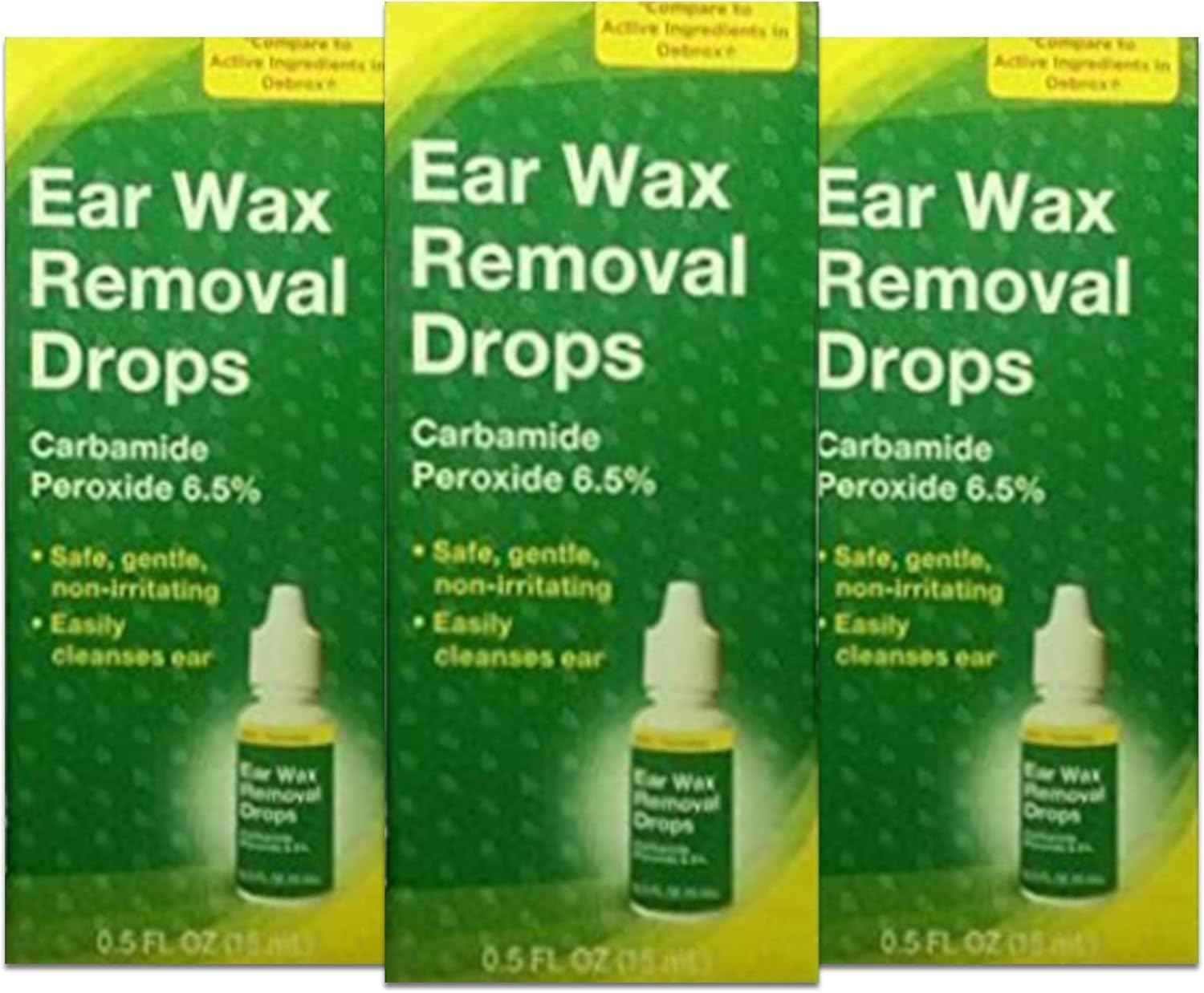 Ear Wax Removal Drops, 0.5 fl oz (Pack of 3)