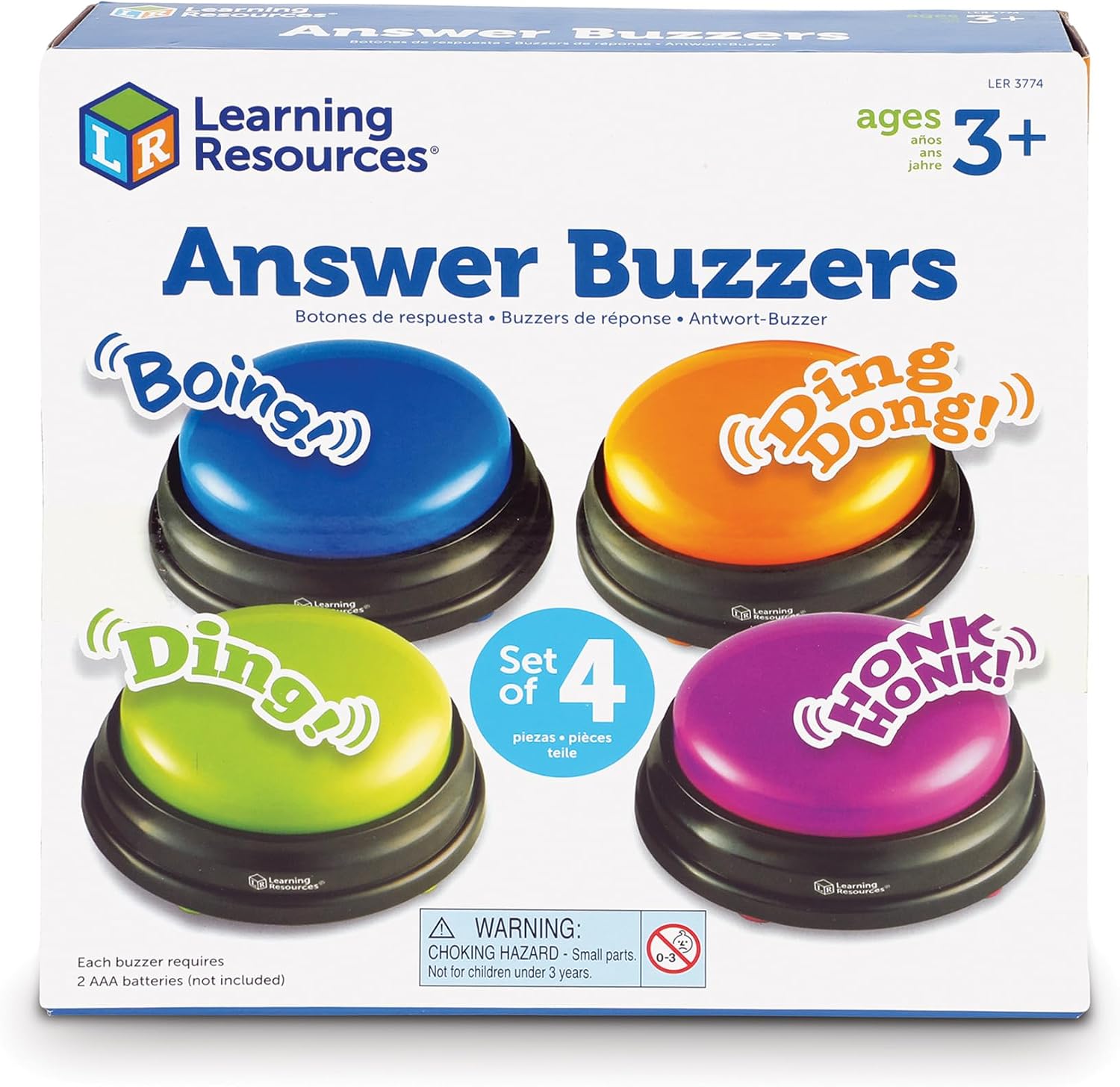 Learning Resources Answer Buzzers, Set of 4