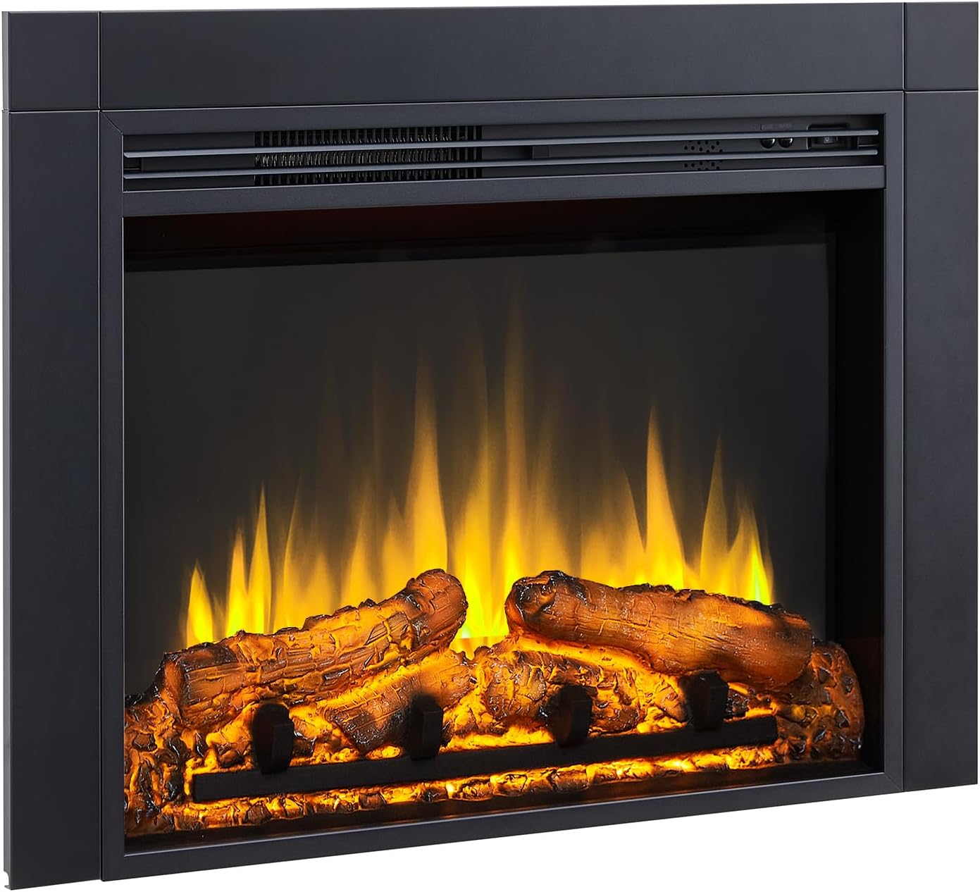FLAMME Innsbruck Fireplace Insert Suitable for Custom Media Wall or Mantel Designs 24"/60cm - 35"/90cm