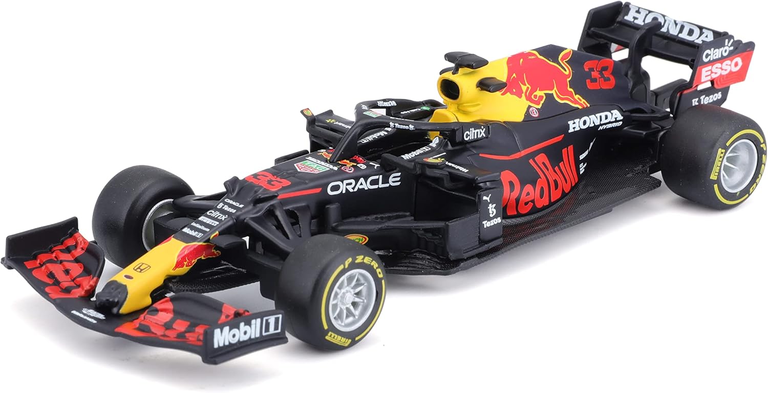 Red Bull Racing F1 2021 Rb16b #33 Verstappen or #11 Perez Die-Cast 1:43 Scale Model Burago