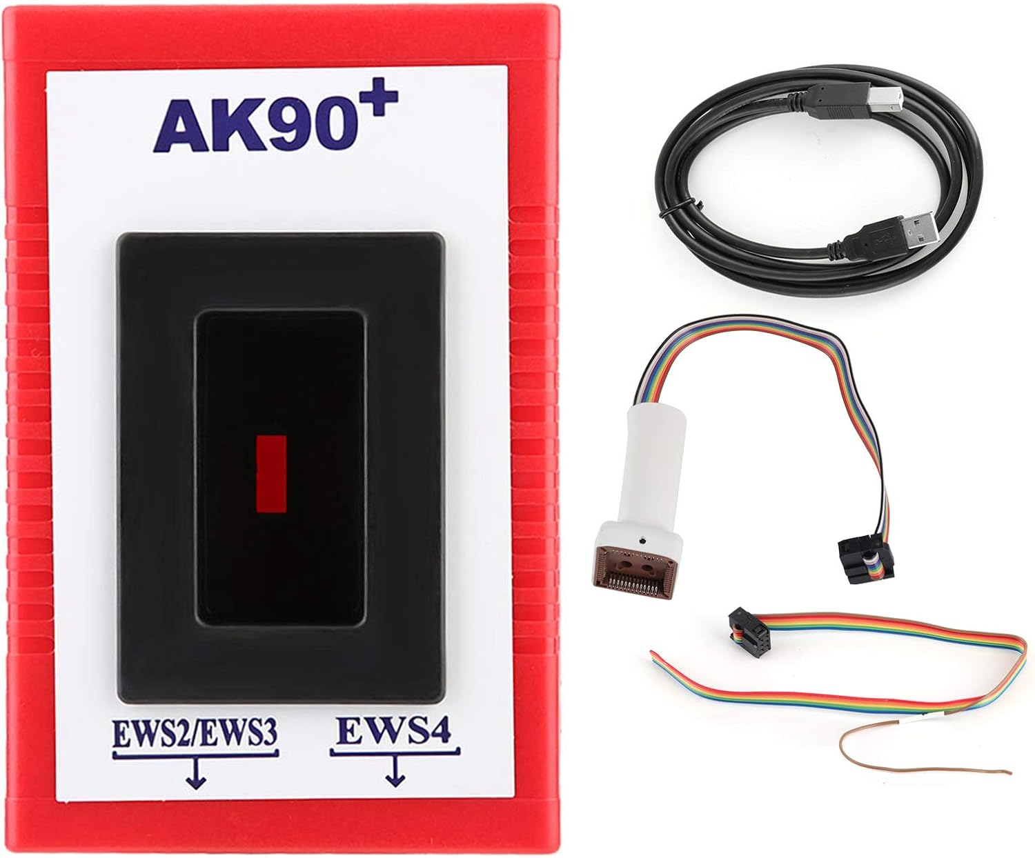 Car Key Programmer Tool, AK90+ Auto Key Programmer V3.19 Match Diagnostic Tool Programming Device Identify Keys for EWS AK90 KEY-PROG
