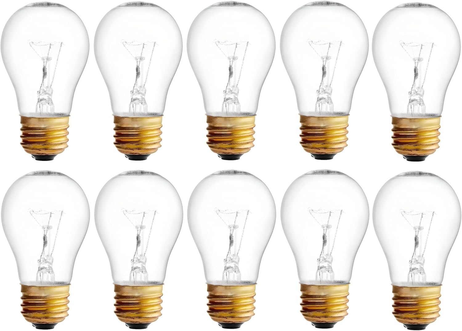 OCS Parts Hatco 02.30.265.00 Replacement Specialty Light Bulbs for Commercial Heat Warmers | 10-Pack | 40W 120V E26 PFTE Coated High Temp Shatter Resistant Specialty Consumer Lamps