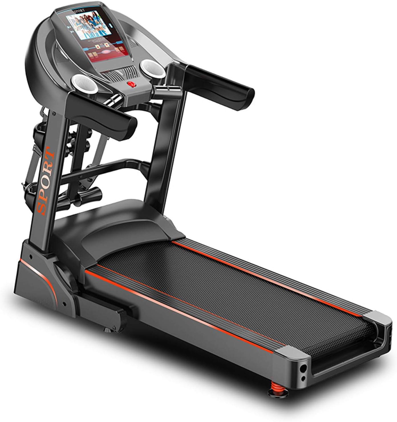 Walking Pad, With Upgraded Brushless Motor, Foldable Wheels, Led Displays, Jogging Machine Running Machine Gym Household Model Bluetooth Large -Screen Large -Screen Commercial Rating Fitness Treadmill