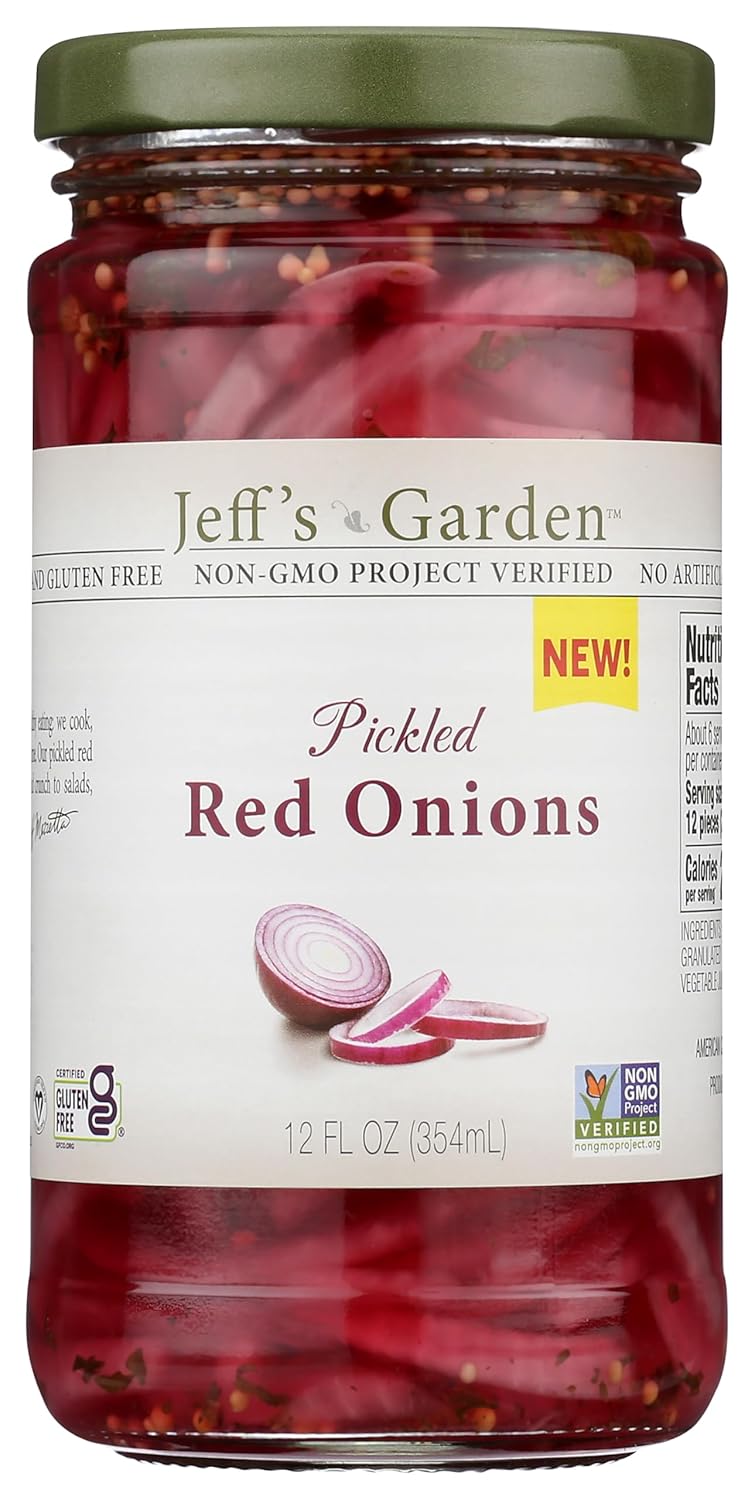 Jeff's Garden Pickled Red Onions, 12 FZ