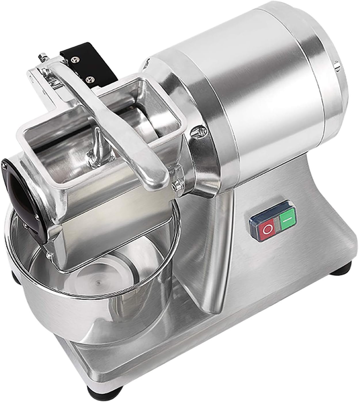 Electric Cheese Grater, Electric Rotary Cheese Grater, Stainless Steel Electric Butter Grinder for Cheese, Butter, Cheese, Bread Bran 110V 0.75HP/550W Throughput 88LB/H