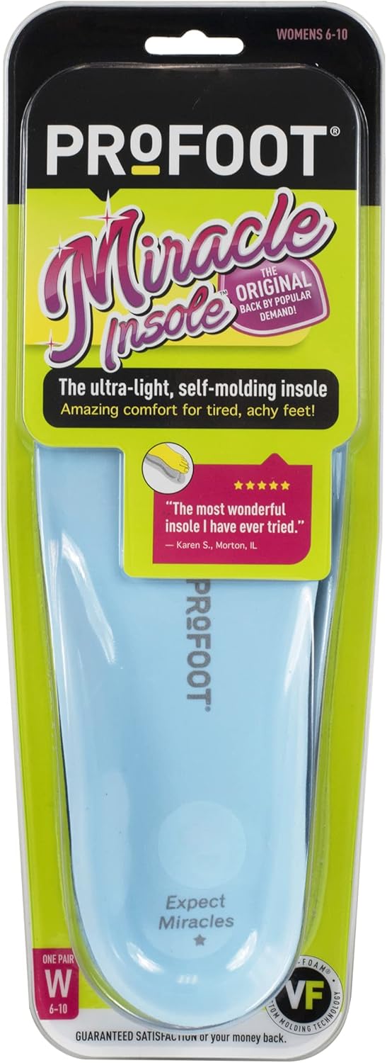 ProFoot Original Miracle Insole, Women's 6-10, 1 Pair