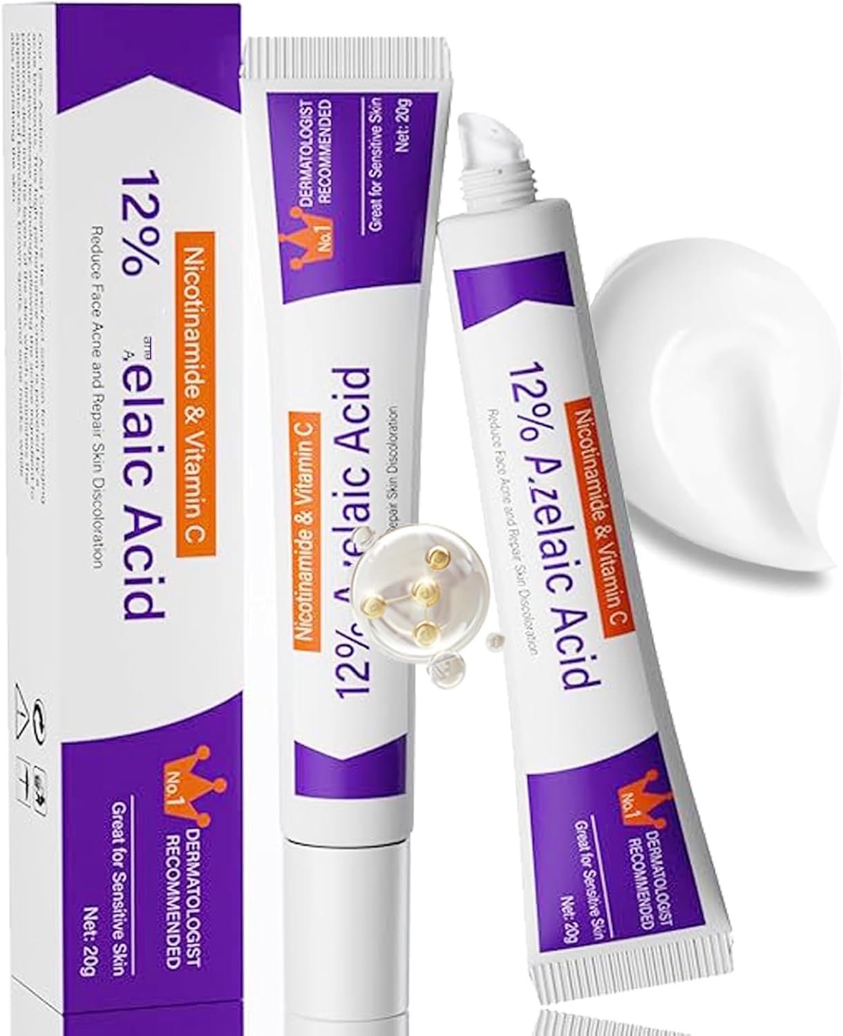 Acne Treatment,12% Acid Spot Cream for Spot Prone Skin,Anti Acne,Rosacea Cream for Face,Dark Spo-t Remover,Pimple Crea-m,Face Moisturiser for Blemish Control,Blackhead Remover,Even Skin Tone (1PCS)