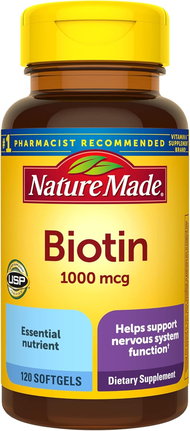 Nature Made One Per Day Biotin (B7) 1000 mcg. Softgels 120 Ct