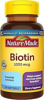 Nature Made One Per Day Biotin (B7) 1000 mcg. Softgels 120 Ct
