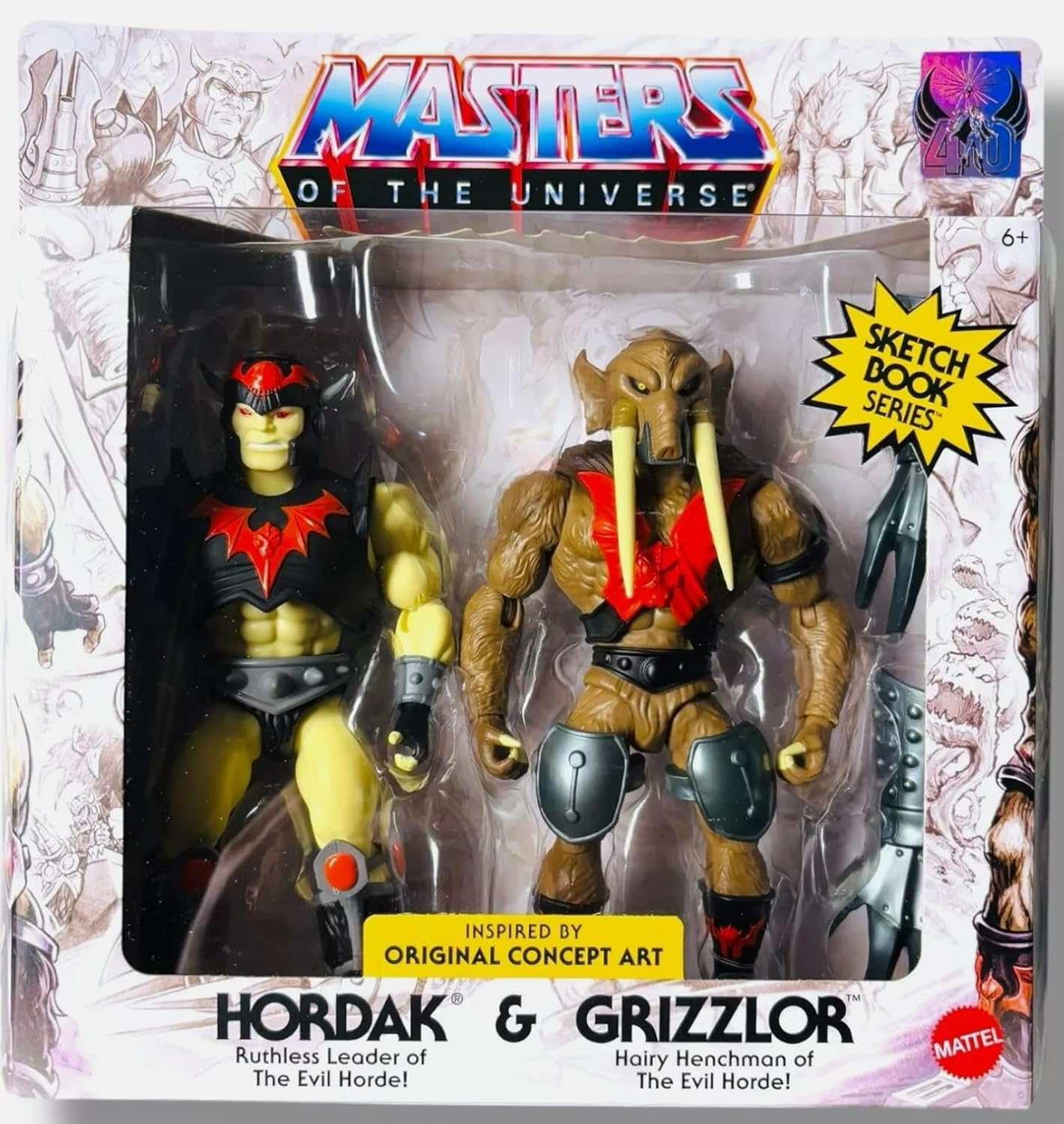Masters of the Universe Sketch Book Series Hordak & Grizzlor