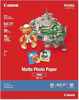 Canon 7981A004 Photo Paper Plus, Matte, 8-1/2 x 11 (Pack of 50 Sheets)