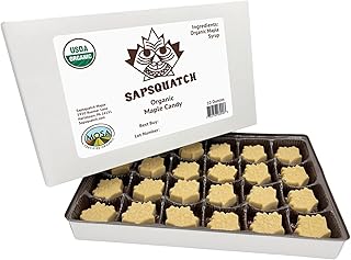 Sapsquatch Organic Maple Candy - 10 Ounces - Pure Maple Syrup Sugar Leaf Candy