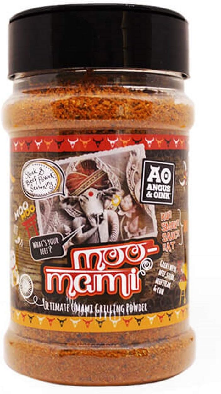 Angus & Oink | Moo Mami Rub | Big Flavour & Epic Bark for Steaks & Brisket | Perfect for Competition Cooks | 200g