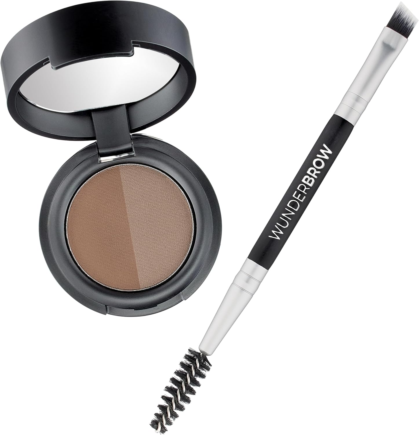 Soft Brow Define & Fill Powder Duo, Includes Dual ended Brush, Vegan and Cruelty Free (Brunette)