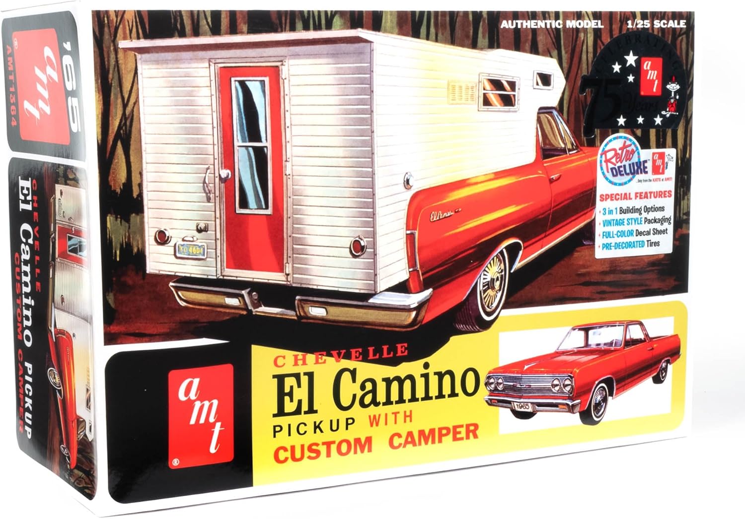 AMT 1965 Chevy El Camino w/Camper 1:25 Scale Model Kit