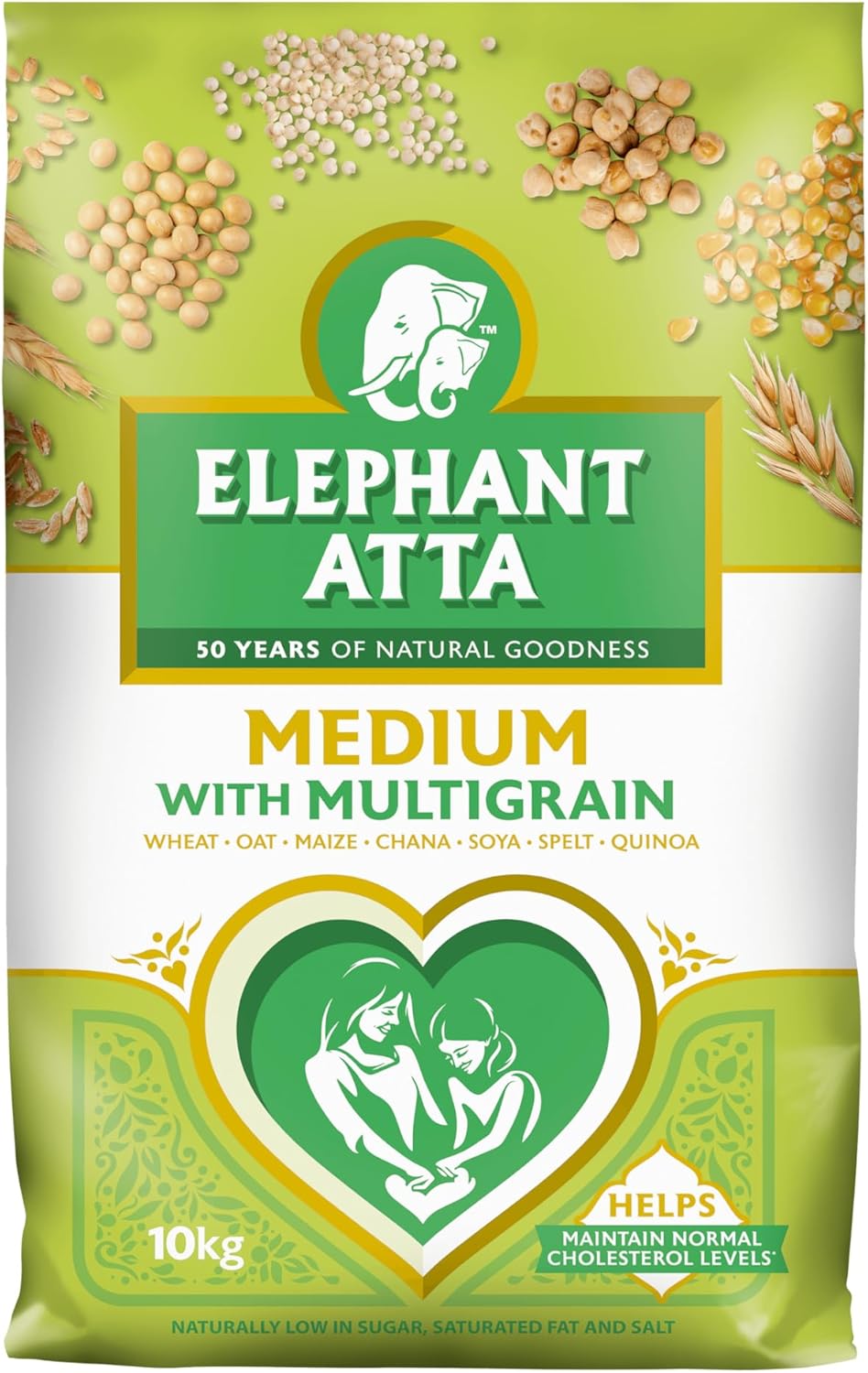 Elephant Atta Medium with Multigrain Flour - 10kg