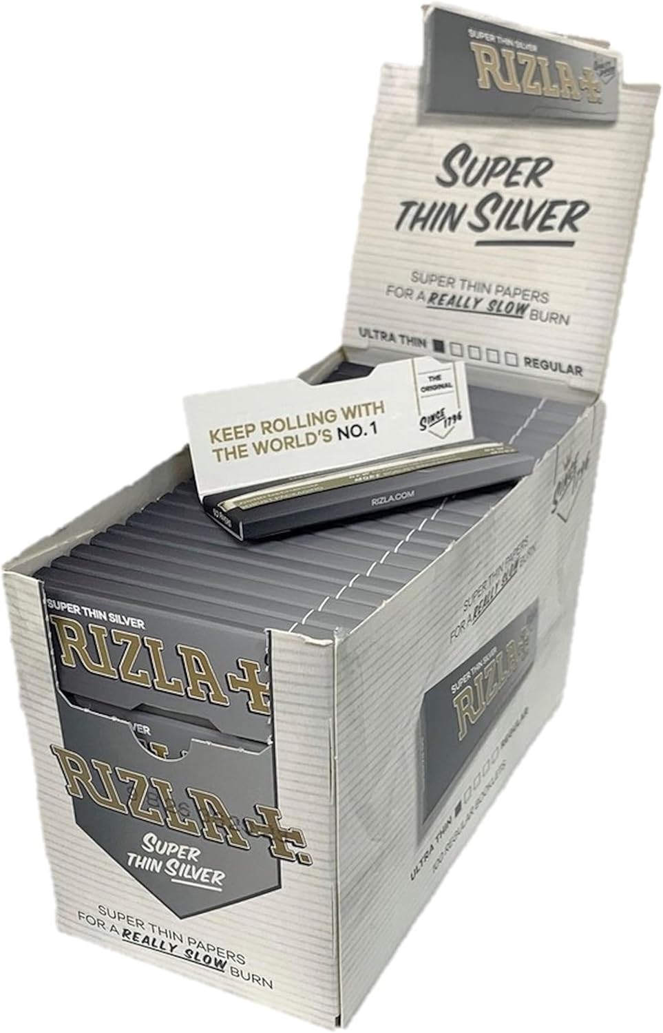 Rizla Regular Silver Rolling Paper Pack Of 5 Booklets